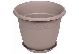 Кашпо цветочное 10л Рябина М3058 французский серый с/п