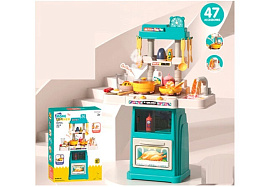 Игровой набор 889-263 Кухня на батарейках, льется вода, пар