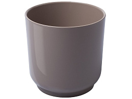 Кашпо цветочное 1,5л Дельта 063477/5152 фраппе с вкладкой