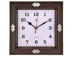 Часы настенные Atlantis 23*23 TLD-6050 коричневые