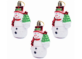 Фигурка Снеговик с елочкой Набор S1700 9см 3шт