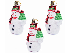 Фигурка Снеговик с елочкой Набор S1700 9см 3шт