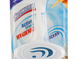 Блок для унитаза блистер Свежинка 40г.Морской 0050