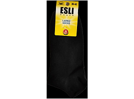 Носки Женские Esli 52s-201 р.25 короткие, черный 1072