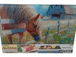 *СГ Доска разделочная стекло 20*30 Символ года 2026 819-747