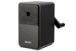Точилка механическая Deli 71160Black 1 отверстие пластик черный