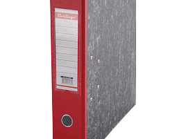 Папка регистратор 8см. Berlingo ATm 70503 мрамор красная