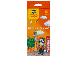 Карандаши цветные 12цв. Мульти-Пульти CP_67794 "Енот в Англии", шестигран., заточен., картон, европодвес