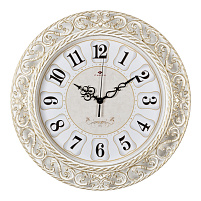 Часы настенные "21 Век" 39,5*39,5 4051-106 Классика белые с золотом круглые