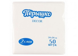 Салфетки 50л.Pero Decor Белая