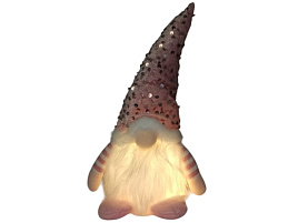 НГ Сувенир Гном световой 30см