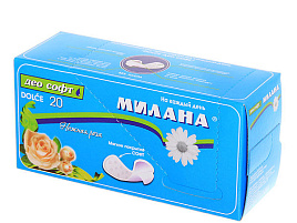 Прокладки ежедн.Милана Дольче софт 20шт Нежная роза