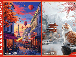 Набор пазлов 1000+500эл. Красивые виды П500-1000-8813