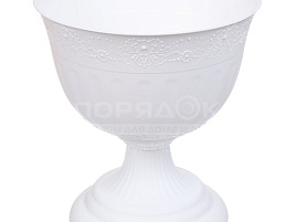 Вазон 10л Венеция М3127 белый с/п