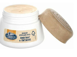 Крем для лица 100 Рецептов Красоты 50мл Антивозрастной Лифтинг и Питание дневной 1113