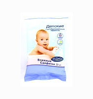 Влажные салфетки Детские 20шт.Fresh Week Антибактер.4362