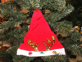 Шапка пайетки рога оленя