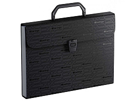 Портфель пласт. Berlingo XF4_13892 13 отделений "Your Way", А4, 600мкм, с ручкой, черная (без канта)