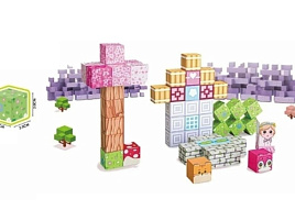 Конструктор магнитный ZY1868600 Сад принцессы 49дет