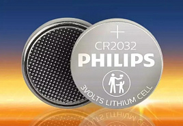 Батарейка Philips CR2032 5бл