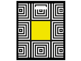 Пакет проруб. 38*45 Желтый квадрат