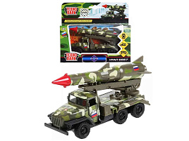 Машина металлическая SB-16-49-A-WB УРАЛ урал ракета вс 12см, откр. дв., инерц., подв. дет., кор.