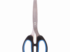 Ножницы 20см. Brauberg 236449 "Classic+", черно-синие, классической формы, резиновые вставки