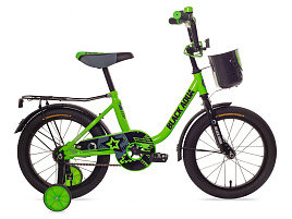 Велосипед d20 DK-2004 Black Aqua салатовый неон с корзиной