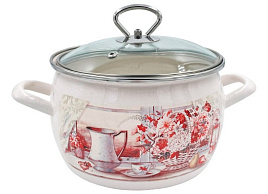 Кастрюля эмаль 3,5л С-4210САП2/4Жм/1600 Летний этюд