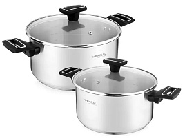 Набор кастрюль нержавейка 2пр (3+5,4л) Vensal VS1504/1200