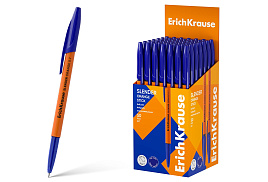 Ручка Erich Krause 63089 Slender Stick Orange 0.7, Super Glide Technology, цвет чернил синий