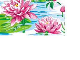 Салфетки 40л.Design Водяная лилия