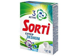 Стиральный порошок Sorti Автомат 350г Супер эконом М Голубой поток