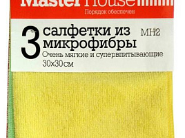 Салфетка Микрофибра 30*30см 3шт.MasterHouse Мой любимый 60165