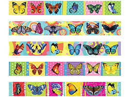 Закладки магнит. д/книг ArtSpace 243760 "Бабочки", 25*195мм, блестки