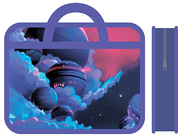 Папка для тетрадей А4 ПМ-А4-25 НЕИЗВЕДАННАЯ ГАЛАКТИКА с ручками