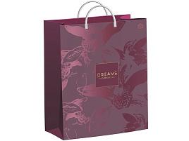 Упаковочная сумочка 40*30 Брусничный, мягкий пластик