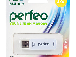 Флеш-драйв Perfeo USB 32Gb C06 белый