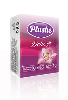 Платочки бумажные Plushe Deluxe 3сл.10шт.5510