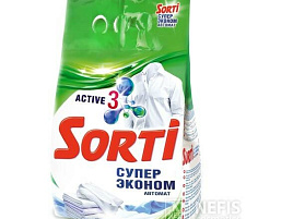 Стиральный порошок Sorti Автомат 3000г Супер Эконом (Казань)