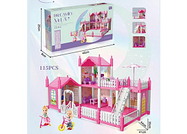 Дом для кукол 3079856 с мини-куклой и аксесс