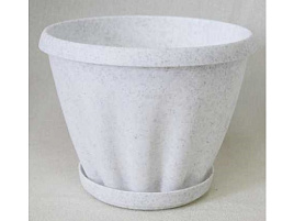 Кашпо цветочное 6,7л Знатное 042776/М304МР мрамор с/п