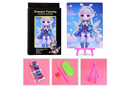 Алмазная мозаика 15*20 00-7610 Девочка-бабочка