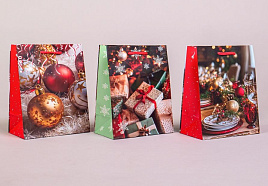 НГ Упаковочная сумочка 18*23 Новый год ч54993