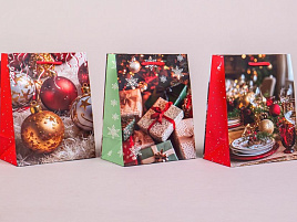 НГ Упаковочная сумочка 18*23 Новый год ч54993