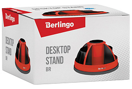 Подставка-органайзер Berlingo MOn00073 "BR", пластиковая, вращающаяся, черный/красный