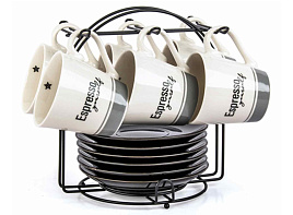 Сервиз чайный 12 пр 202381 на металлической подставке