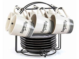 Сервиз чайный 12 пр 202381 на металлической подставке