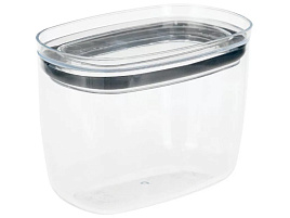 Банка для сыпучих пластик 0,8л М1300 Шайн графитовый