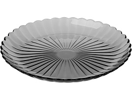 Тарелка мелкая 19,6см 25с2435 Магия графит